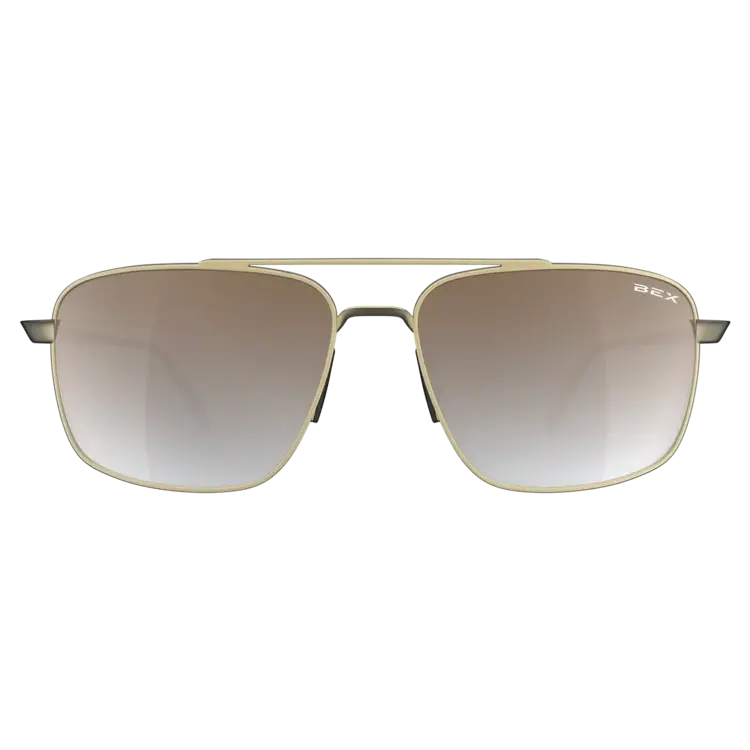 BEX Sunglasses ACCEL Matte Gold/Brown Ombre/Silver