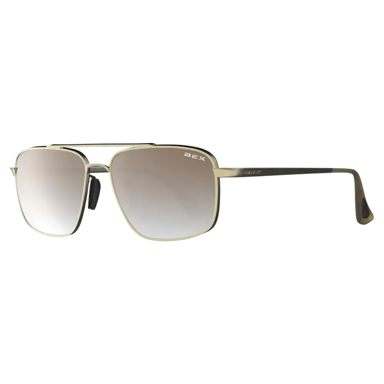 BEX Sunglasses ACCEL Matte Gold/Brown Ombre/Silver