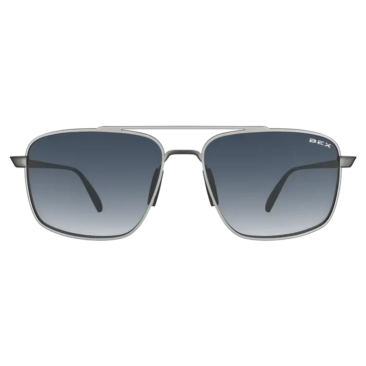 BEX Sunglasses ACCEL Matte Silver/ Sapphire Ombre