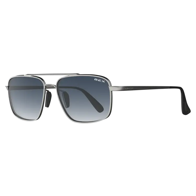 BEX Sunglasses ACCEL Matte Silver/ Sapphire Ombre