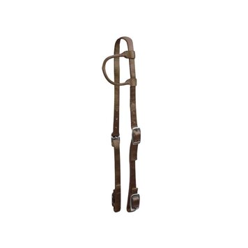 Showman Premium Nylon One Ear Headstall Brown
