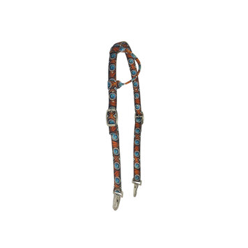 Showman Nylon One Ear Headstall Wild West Feathered