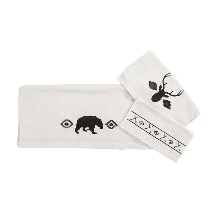 HiEnd Accents Aztec Bear Towel Set