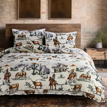 HiEnd Accents Ranch Life Reversible Comforter Set