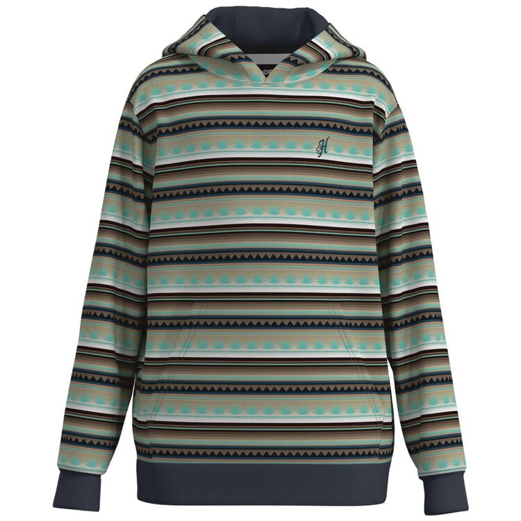 HOOey Mesa Youth Serape Hoodie Brown/ Black