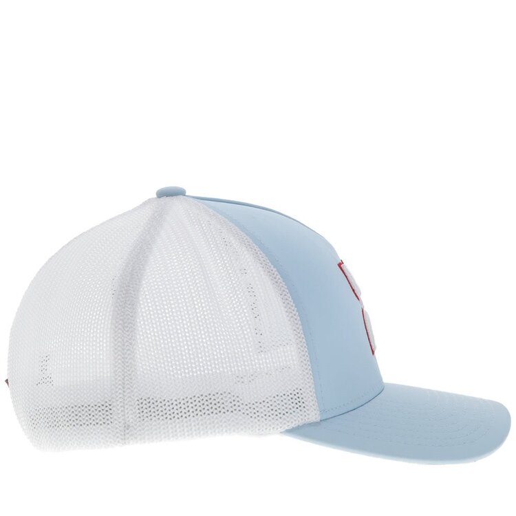 HOOey "Coach" Flexfit Light Blue/White