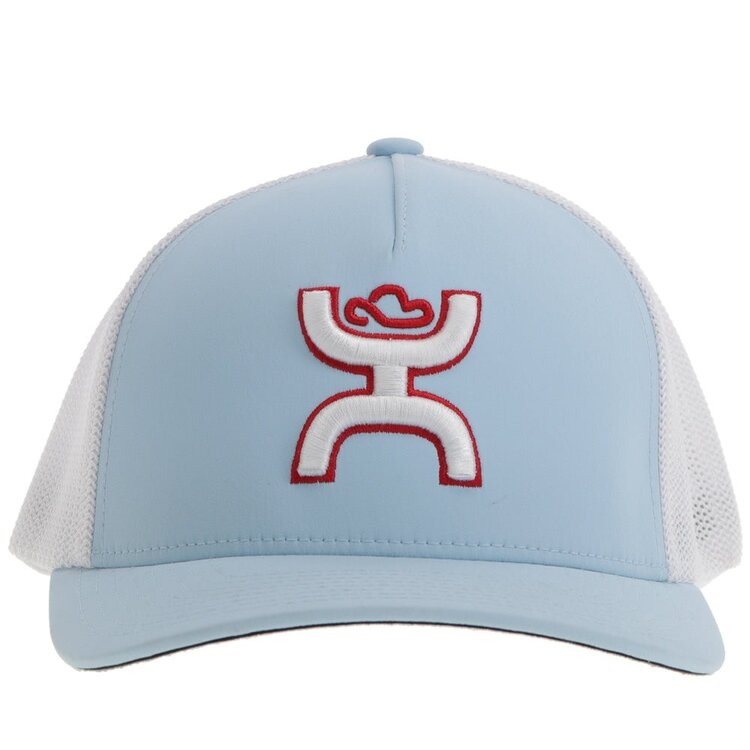 HOOey "Coach" Flexfit Light Blue/White