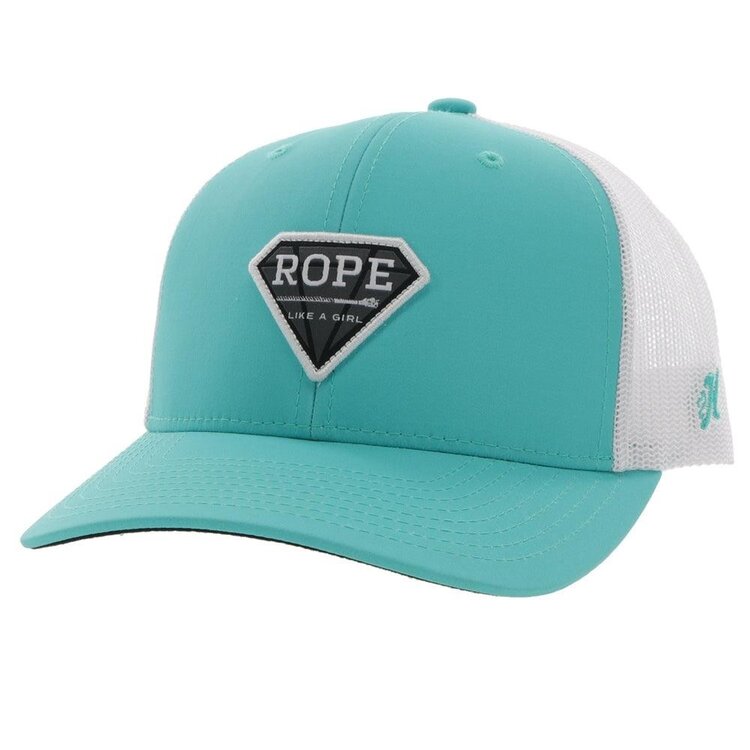 HOOey Youth RLAG Hat Turquoise/White