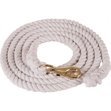 Mustang 10' Cotton Lead Bull Snap White