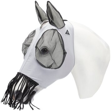 Professional's Choice Comfort Fit Fly Mask Nose Fringe Charcoal