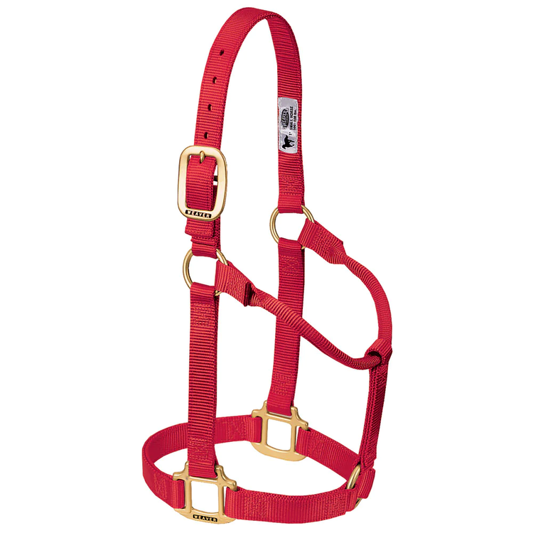 Weaver Leather Non Adjustable Nylon Halter Red
