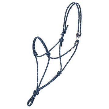 Weaver Leather No. 95 Rope Halter Navy/Silver