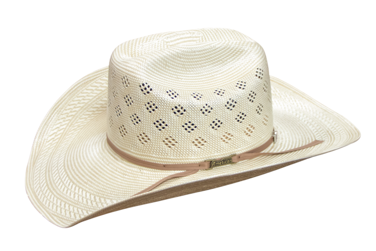 American Hat Company 4.25" Brim Rancher Crown Double Diamond Vent