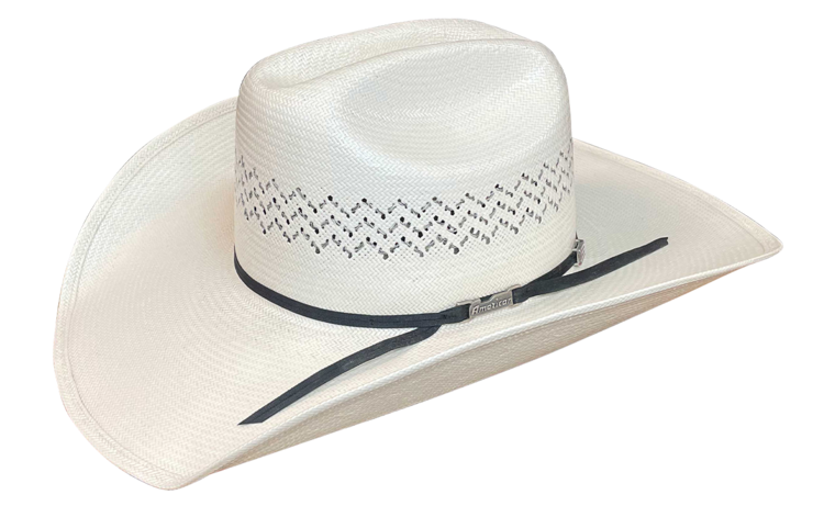 American Hat Company 4.25" Brim Rancher Crown Grey Zig Zag Vent