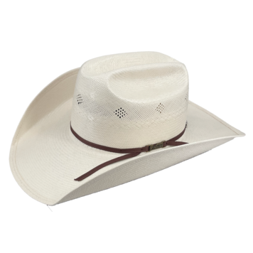 American Hat Company 4.25" Brim Ivory Diamond Braid Vent