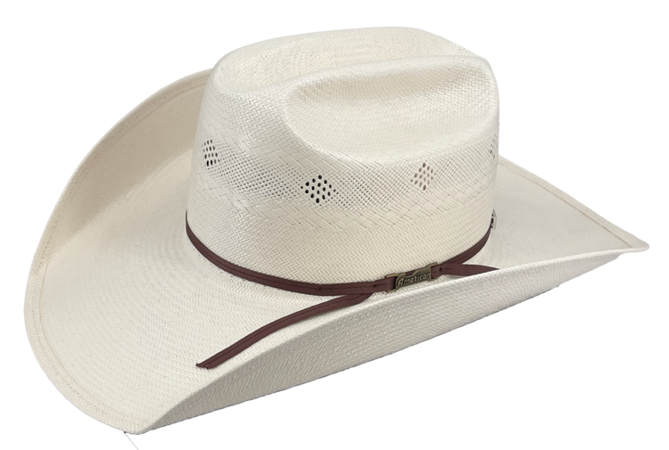 American Hat Company 4.25" Brim Ivory Diamond Braid Vent