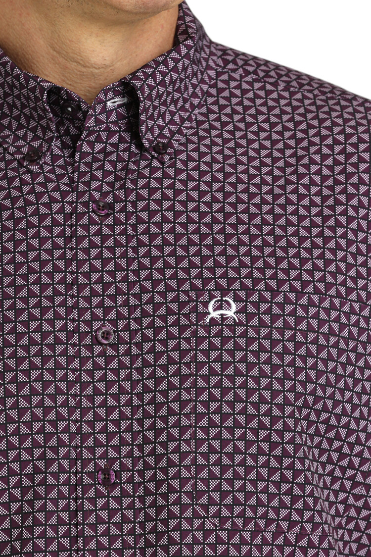 Cinch Athletic Print Shirt Purple