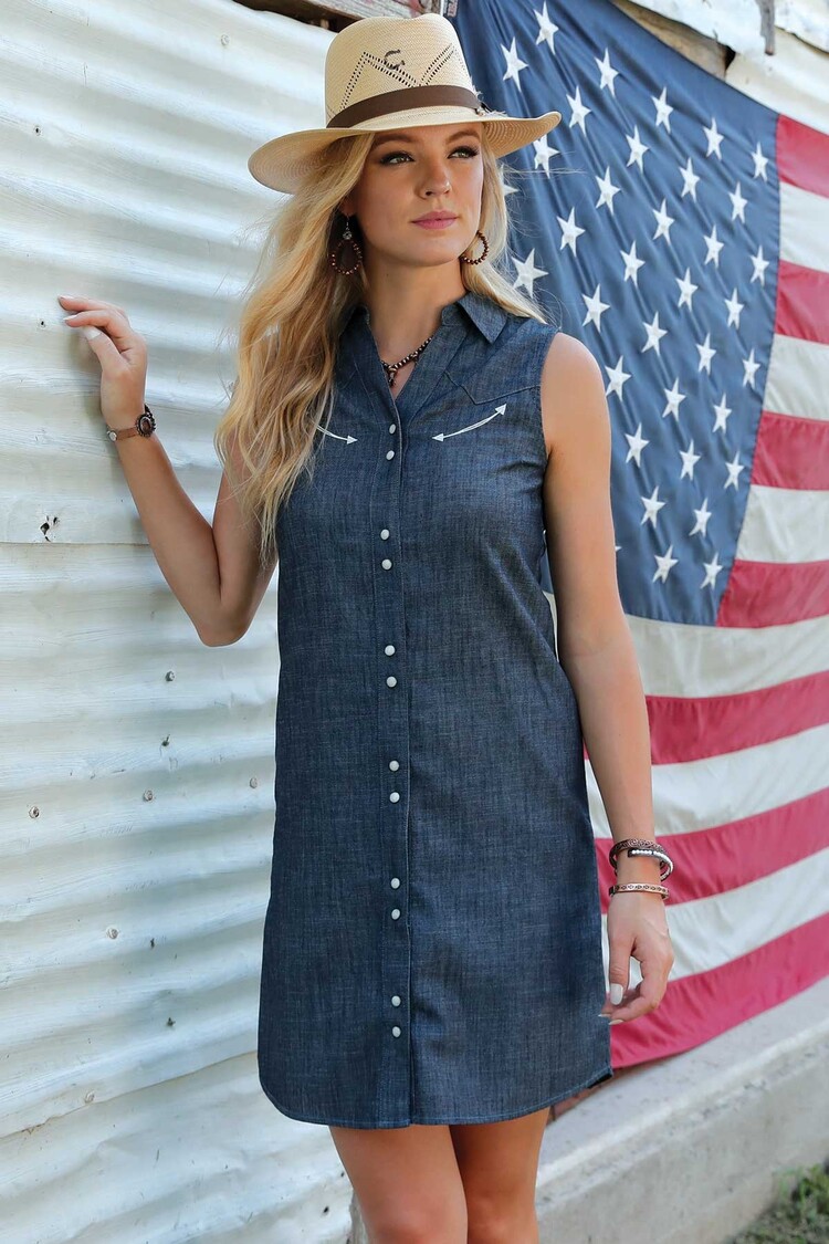 Cruel Denim Chambray Denim Dress