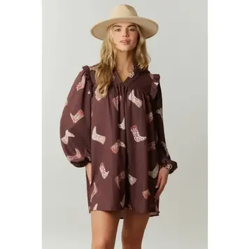 Boots Mini Dress with Side Pocket