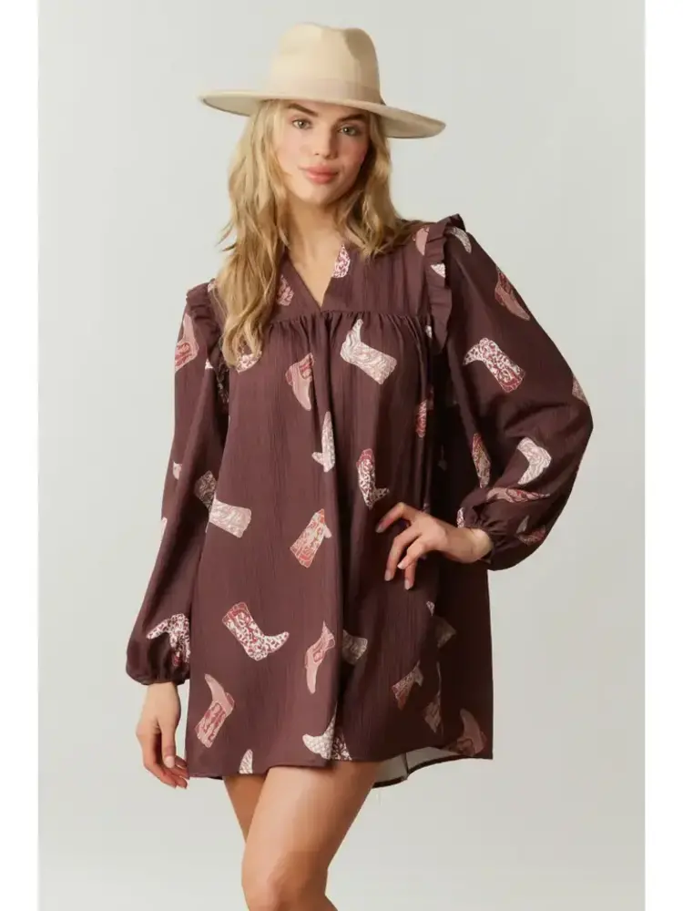 Boots Mini Dress with Side Pocket