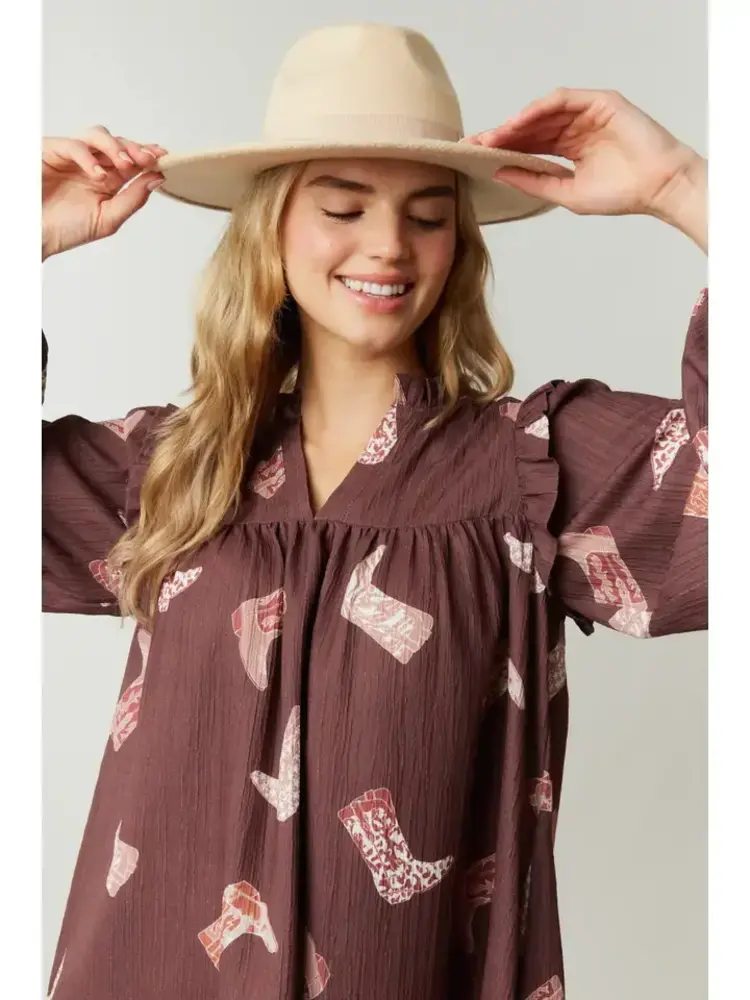 Boots Mini Dress with Side Pocket