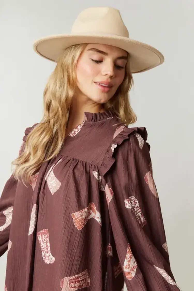 Boots Mini Dress with Side Pocket