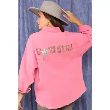 Sequin Cowgirl Patch Jacket