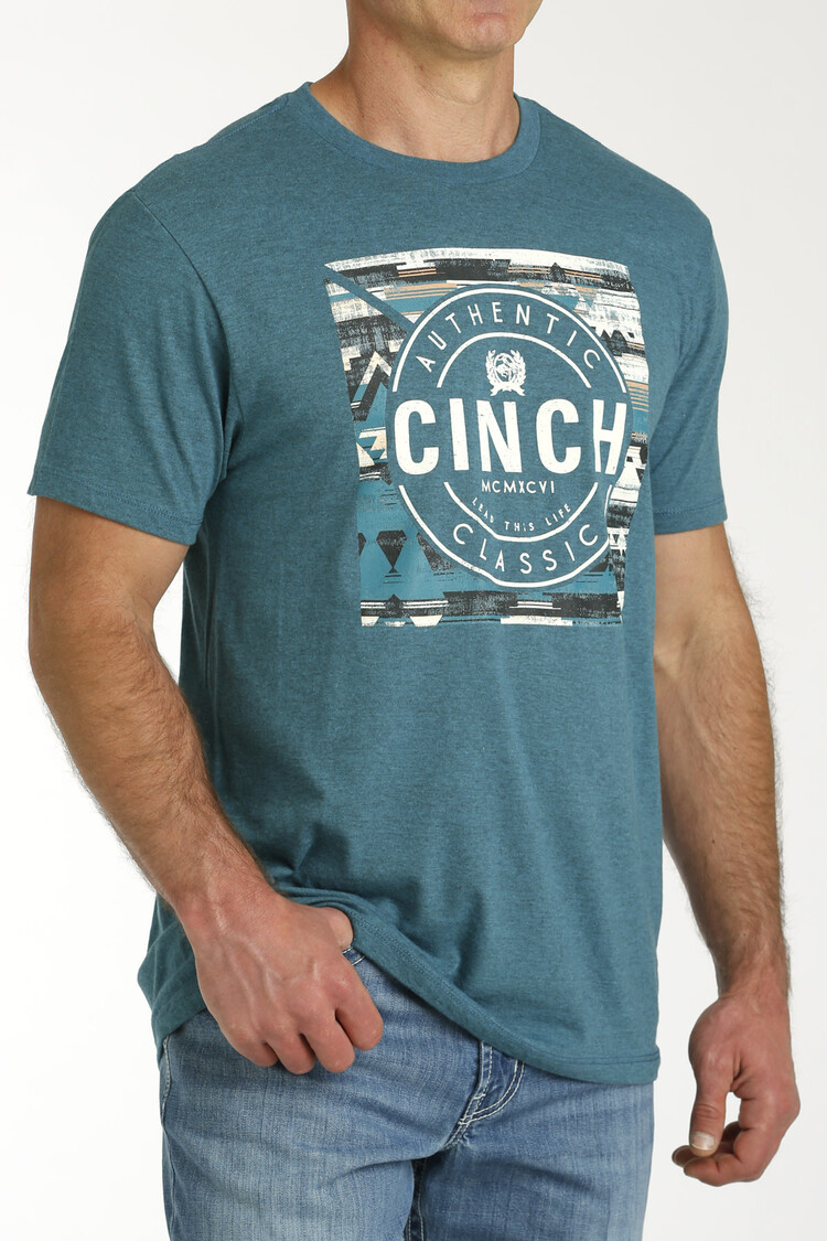 Cinch Authentic Classic Tee Teal