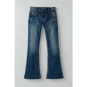 Cruel Denim Girls Mid Rise Slim Fit Violet Jean Medium Stonewash