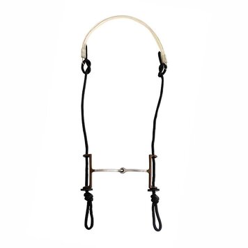 Metalab Sliding Gag Headstall Square Snaffle Bit