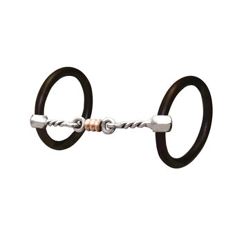Professional's Choice Three Piece Twist Ring Snaffle