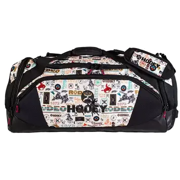 HOOey Competitor Carry All Bag Black Cream Rodeo Pattern