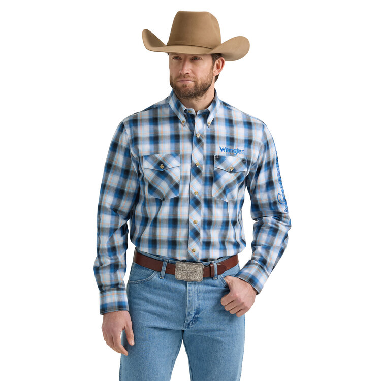 Wrangler Western Logo Shirt Aegean