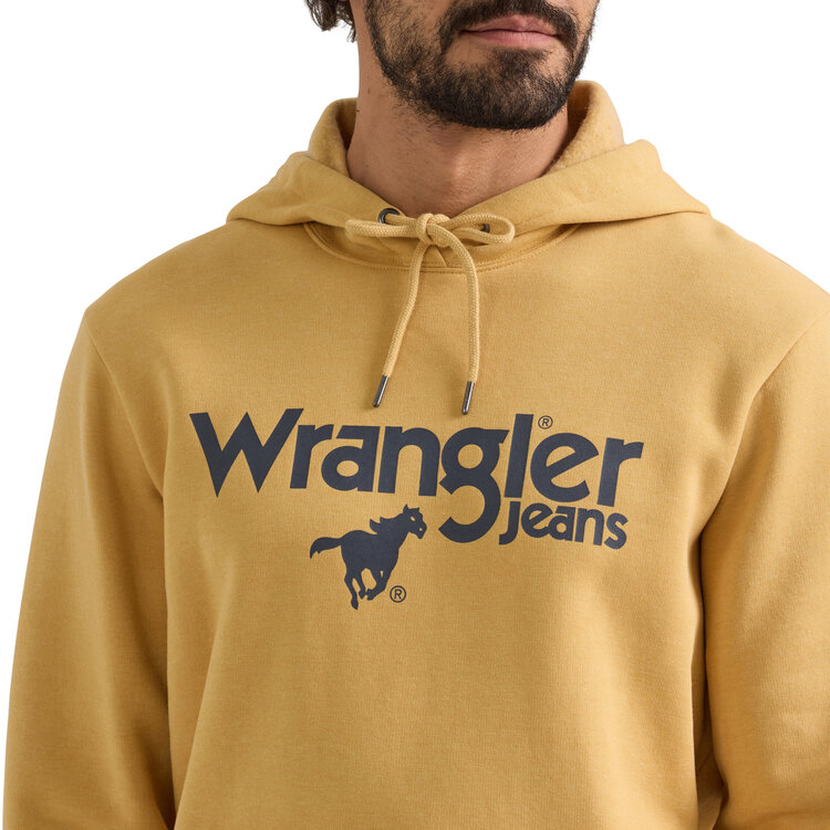 Wrangler Animal Logo Hoodie Pale Gold