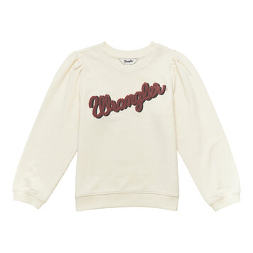 Wrangler Girls Logo Sweatshirt  White