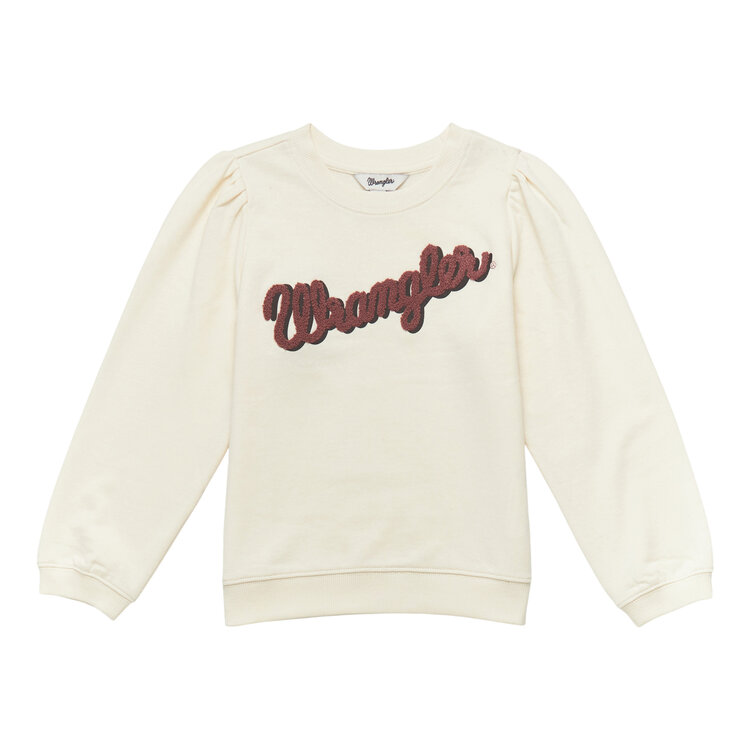 Wrangler Girls Logo Sweatshirt  White