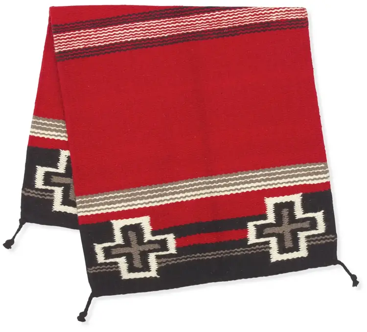 El Paso Saddleblanket Extra Heavy 32"x64" Saddle Blanket Red/Black