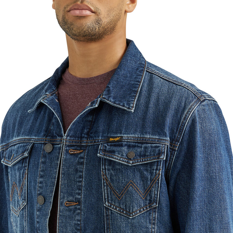 Wrangler Flannel Lined Denim Jacket Winterberry