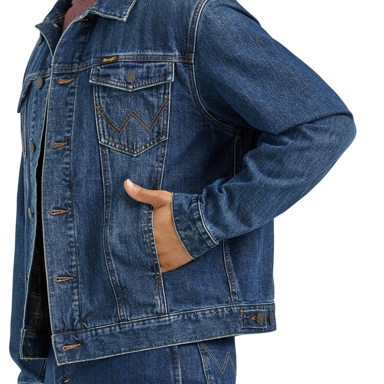 Wrangler Flannel Lined Denim Jacket Winterberry
