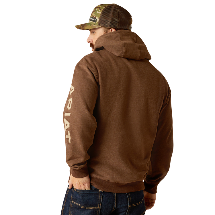 Ariat Chestnut Logo Heather Hoodie
