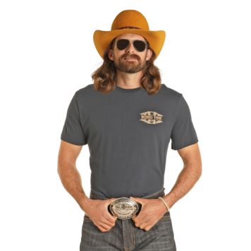 Dale Brisby Rodeo Time Tee Navy