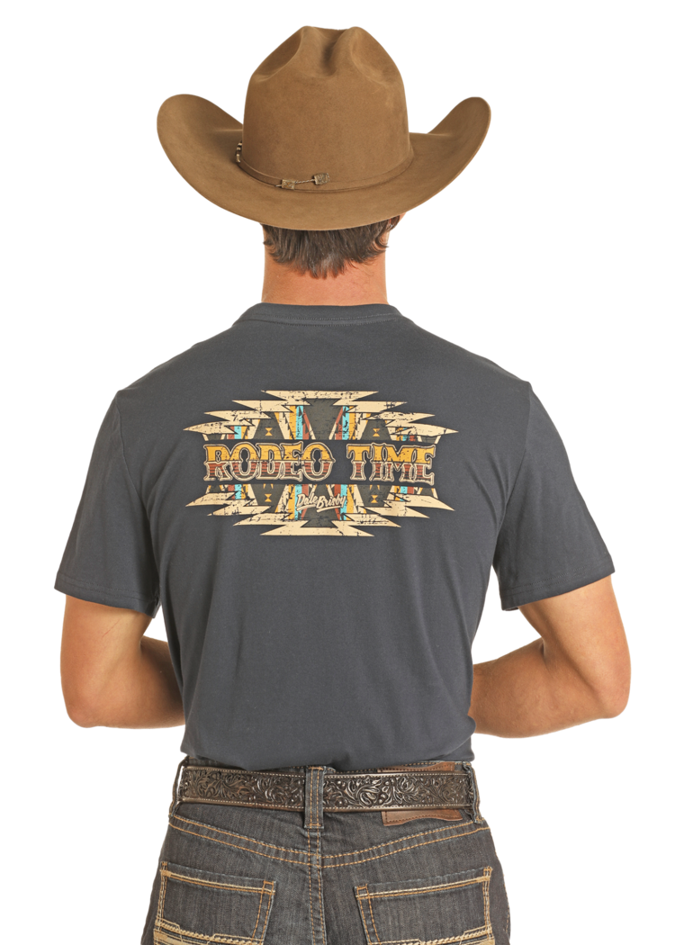 Dale Brisby Rodeo Time Tee Navy