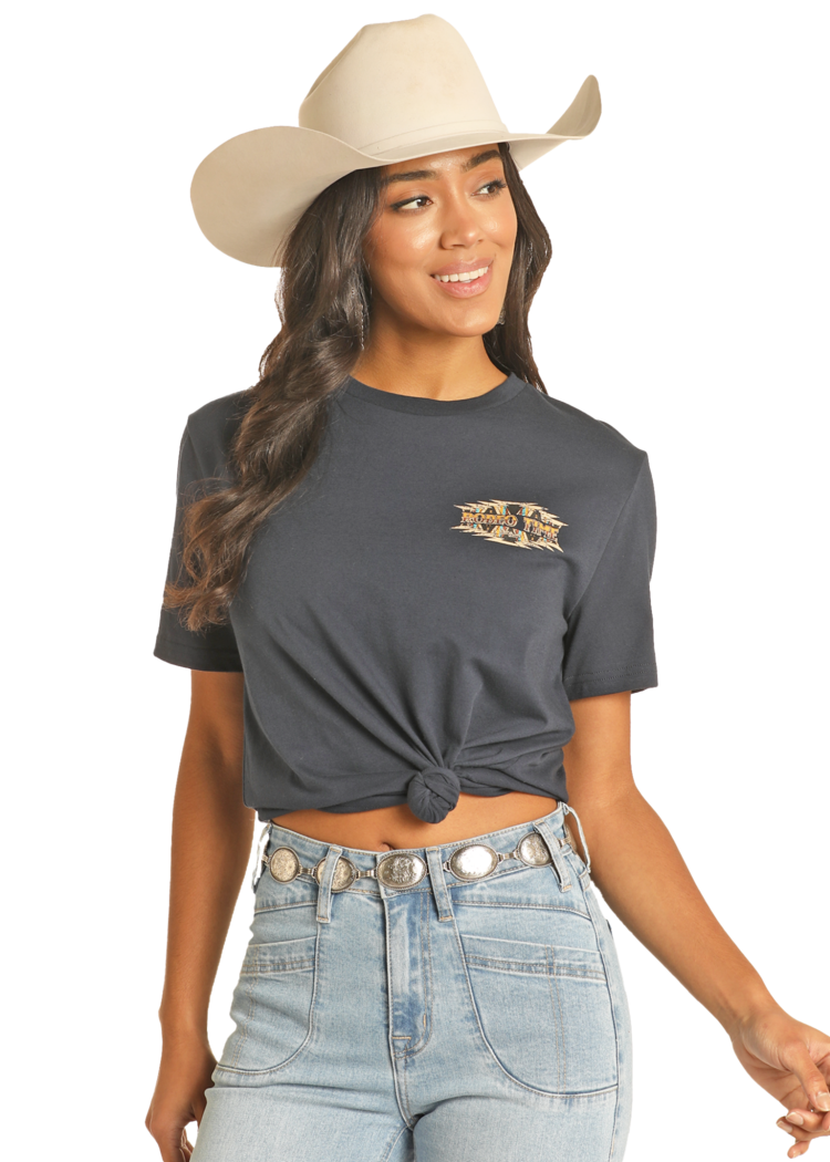 Dale Brisby Rodeo Time Tee Navy