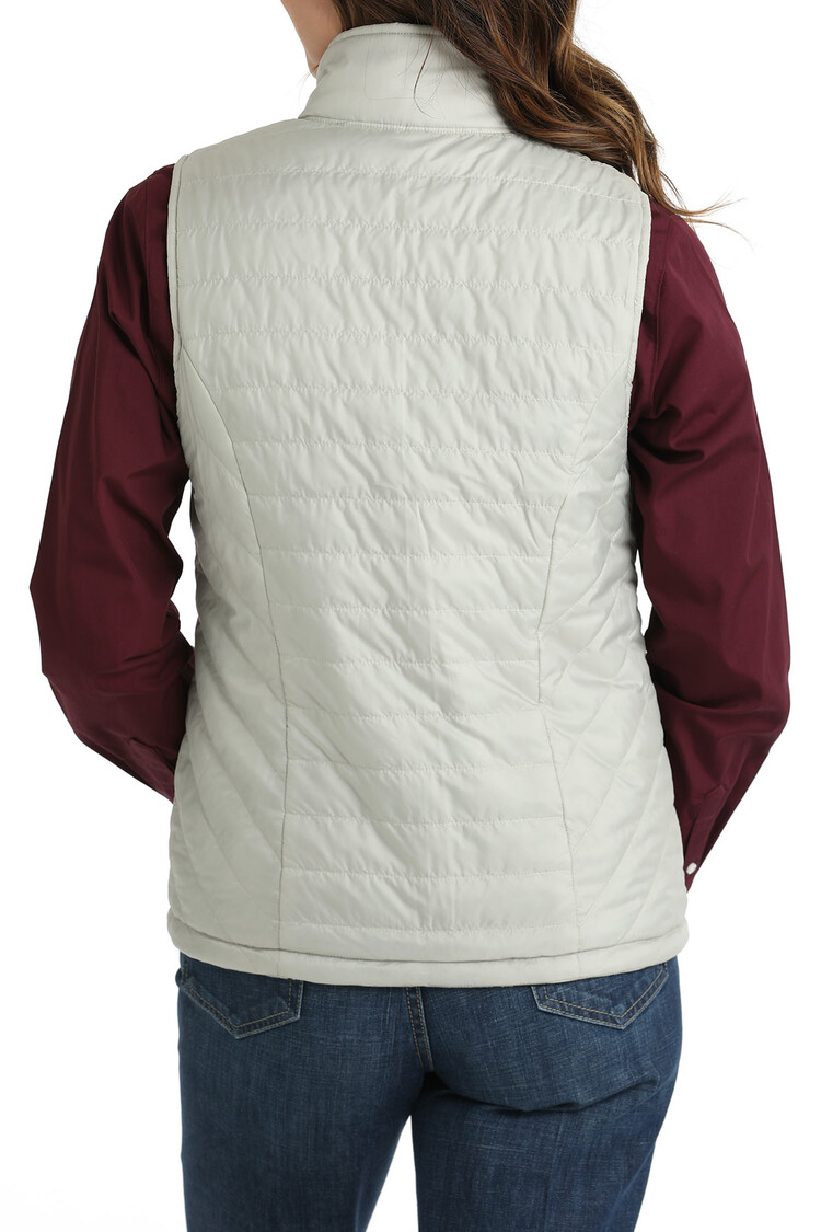 Cinch Womens Reversible Grey Aztec Vest