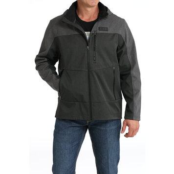 Cinch Hooded Softshell Jacket Black