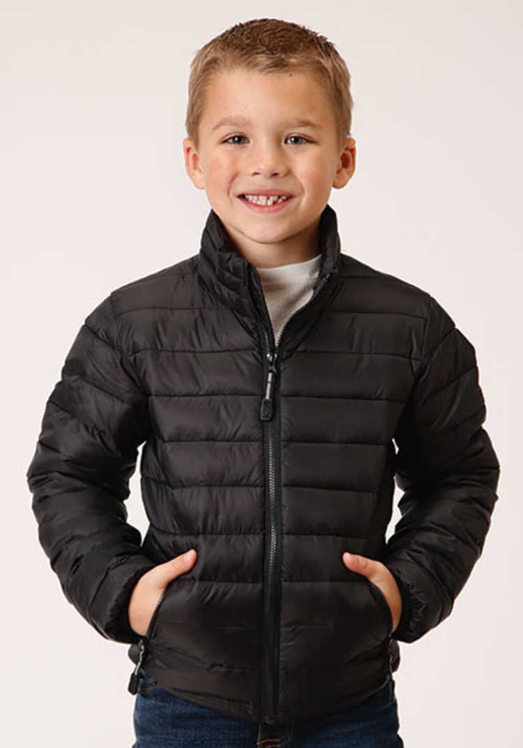 Roper Boys Nylon Crushable Jacket Black