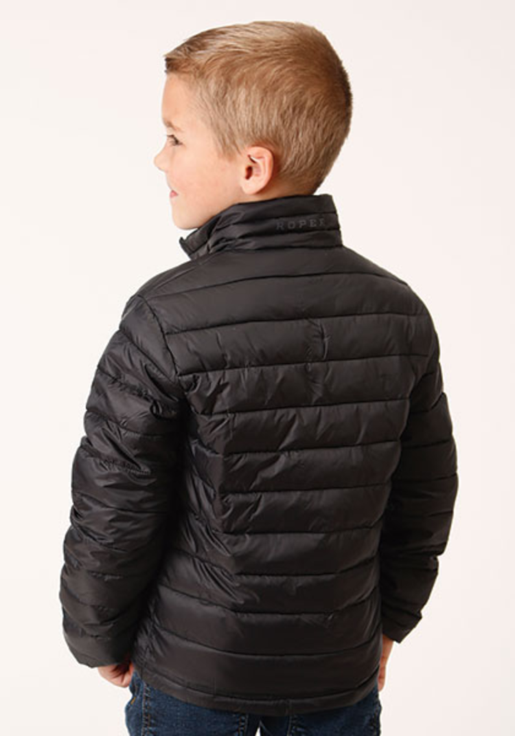Roper Boys Nylon Crushable Jacket Black