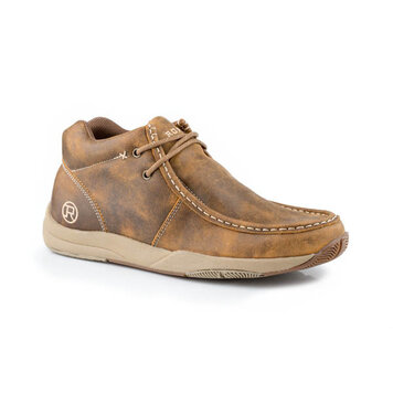 Roper Distressed Leather Clearcut Tan