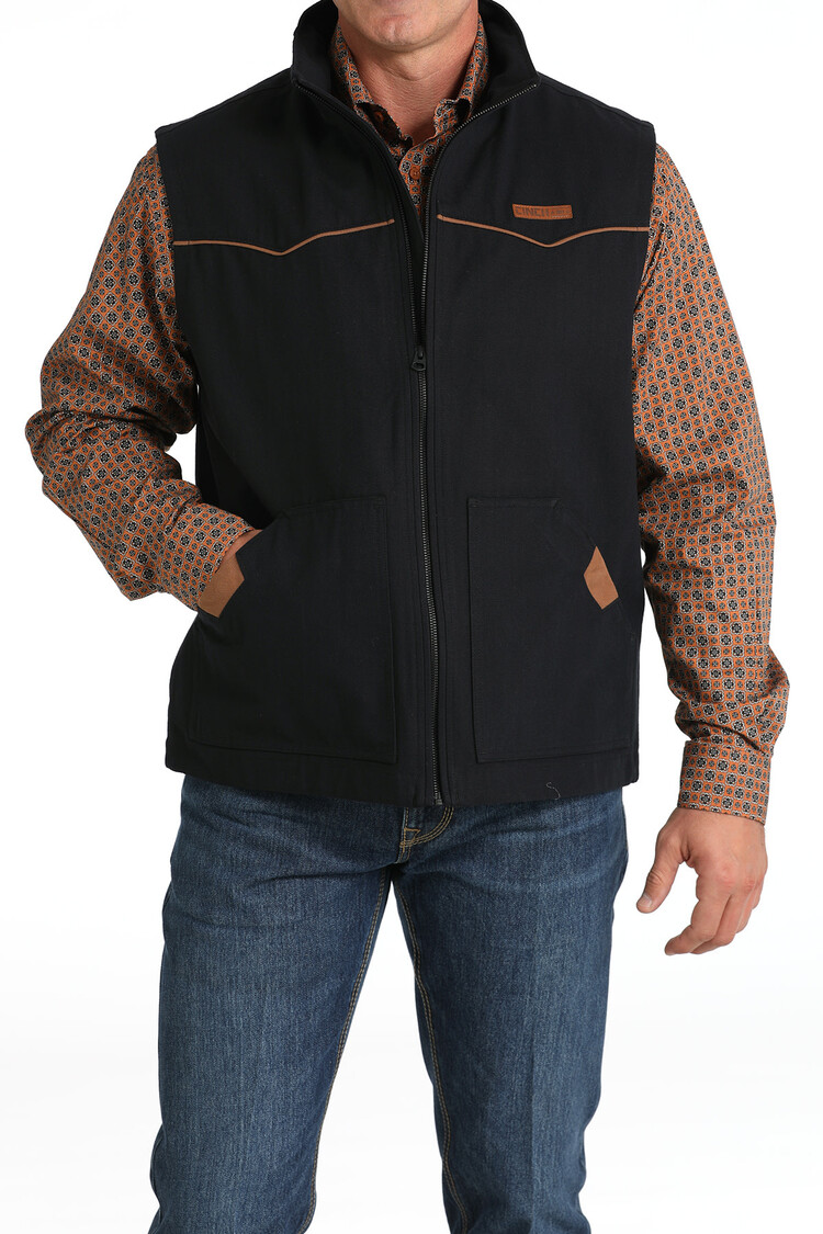 Cinch Canvas Vest Black