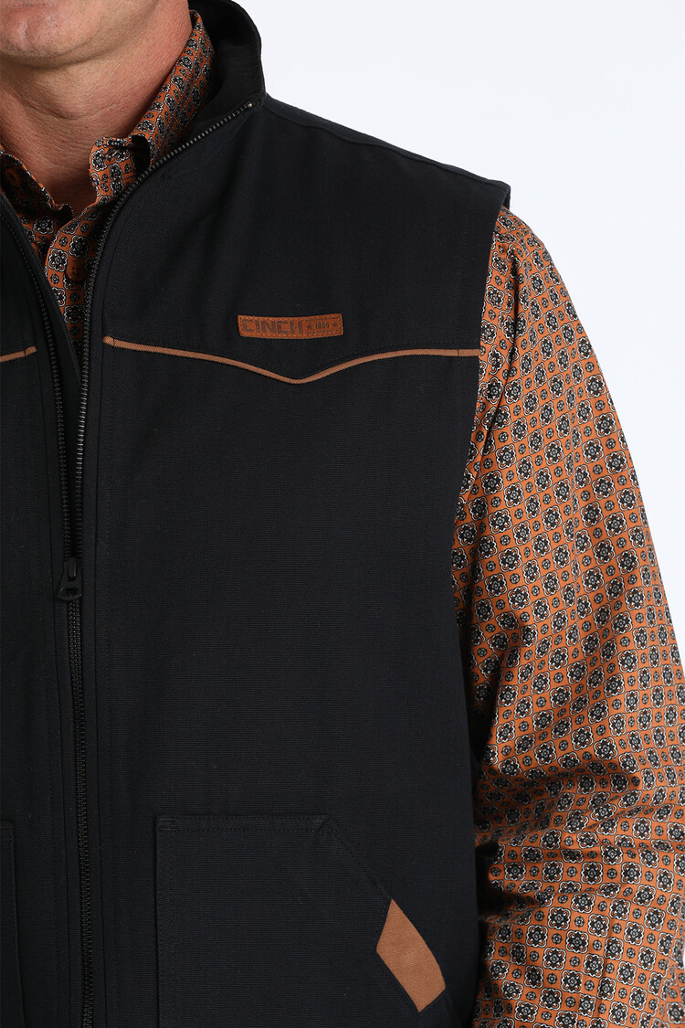 Cinch Canvas Vest Black